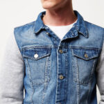 Hoodie denim jacket