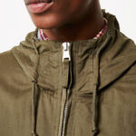 Dark lightweight parka