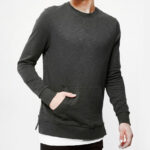 Layered longline sweatshirt