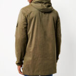 Dark lightweight parka